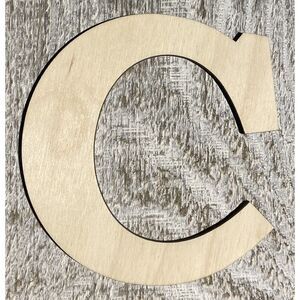 Wood Letter - 1/4" Plywood - Font01 - 10" - C